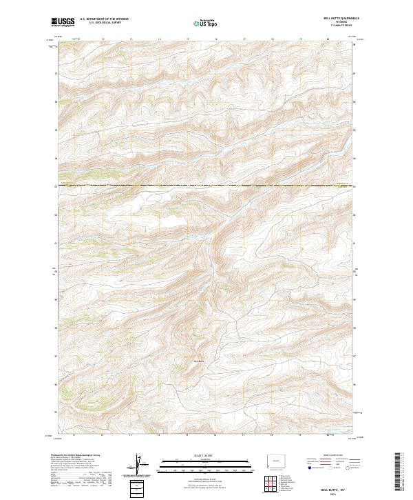 Bell Butte topographic map thumbnail