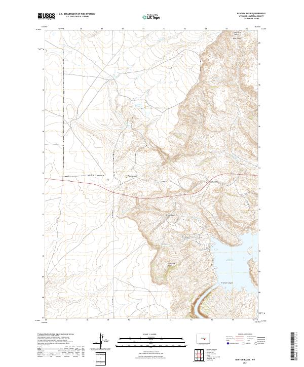 Benton Basin topographic map thumbnail