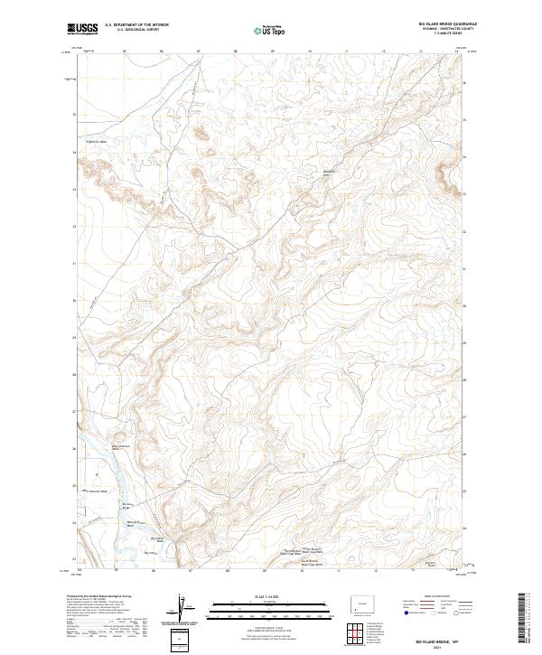 Big Island Bridge topographic map thumbnail