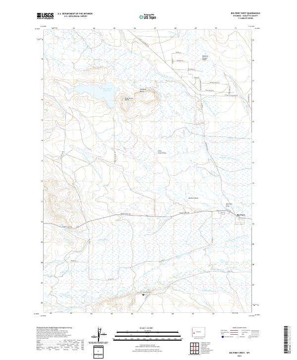 Big Piney West topographic map thumbnail