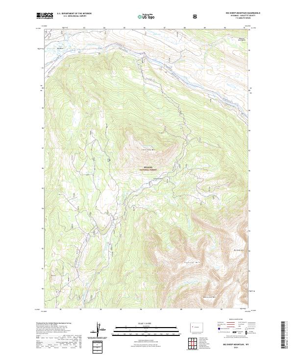 Big Sheep Mountain topographic map thumbnail