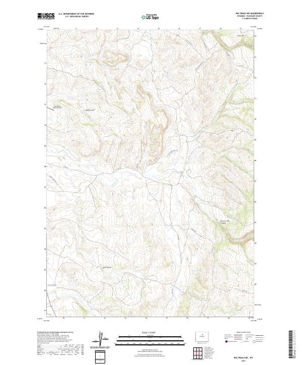 Big Trails NE topographic map thumbnail
