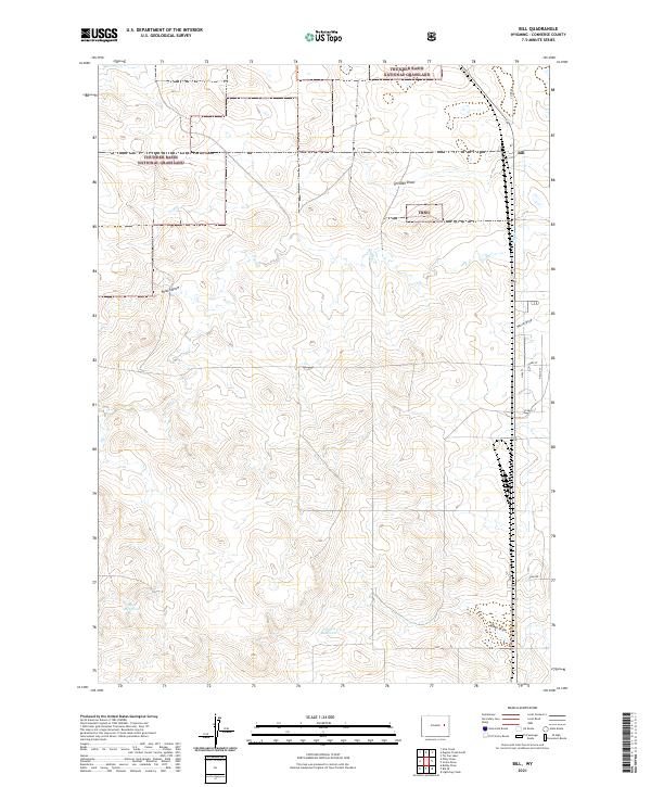 Bill topographic map thumbnail