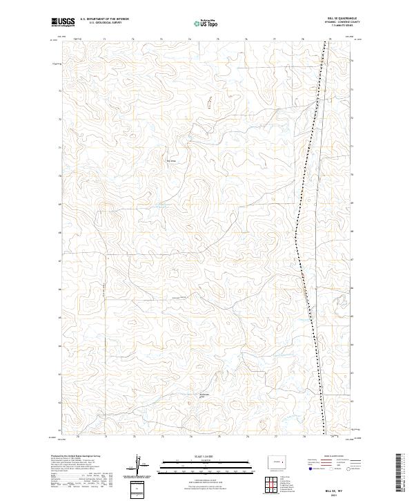 Bill SE topographic map thumbnail