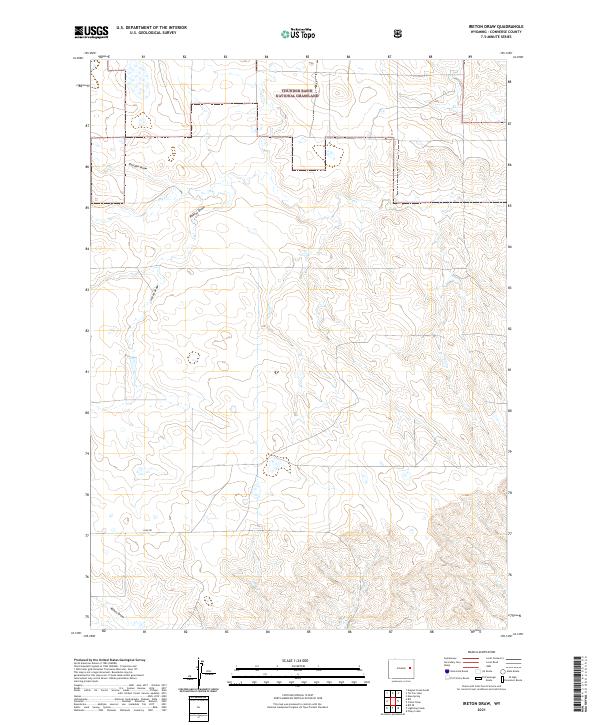 Ireton Draw 2021 topographic map thumbnail