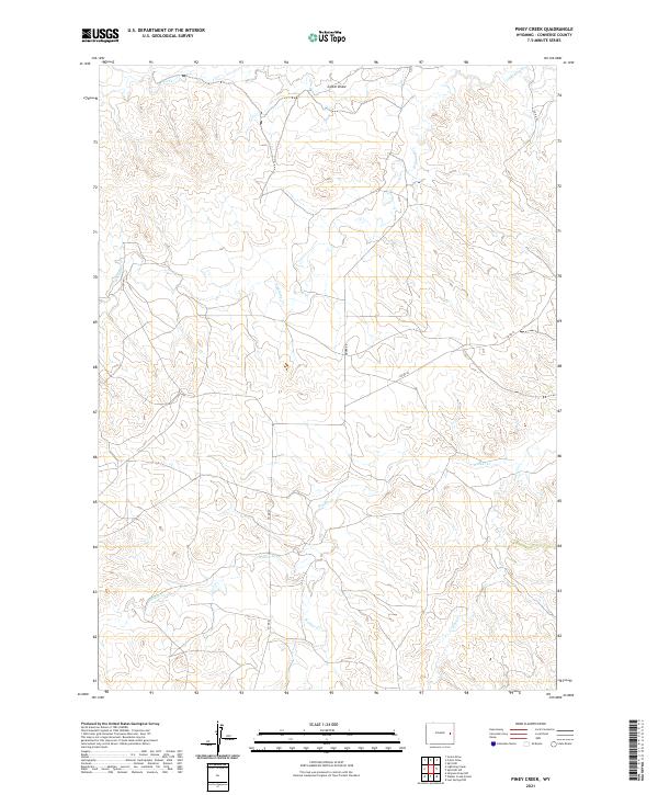 Piney Creek topographic map thumbnail