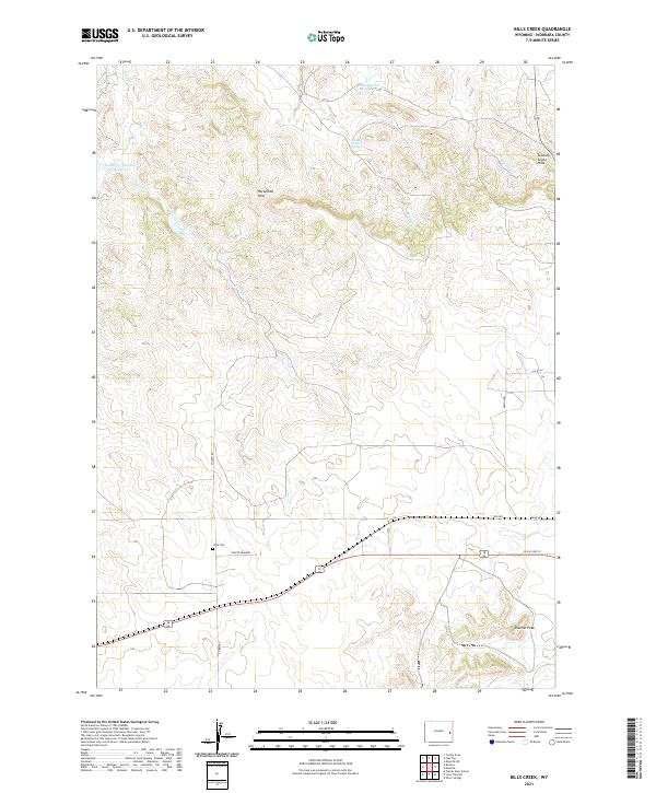 Bills Creek topographic map thumbnail
