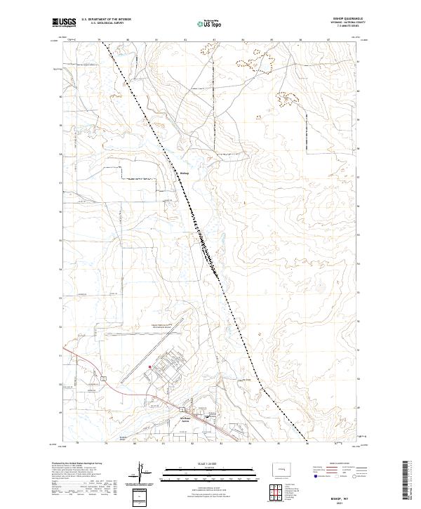 Bishop topographic map thumbnail