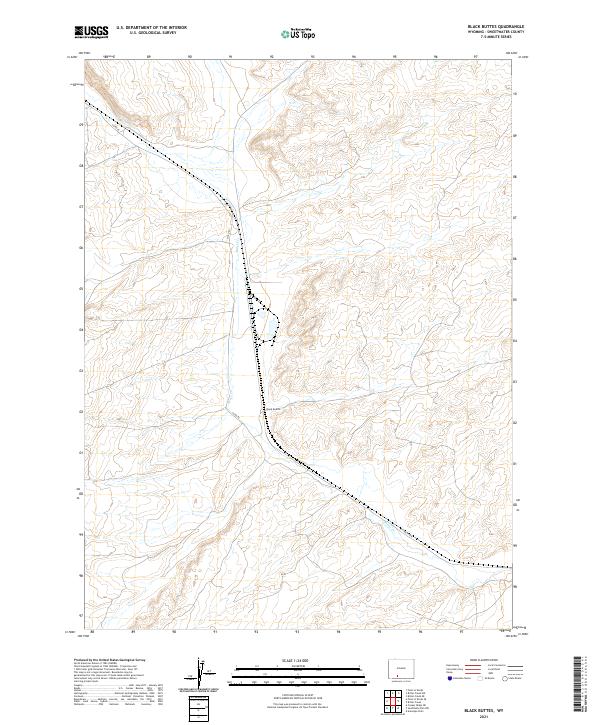 Black Buttes topographic map thumbnail