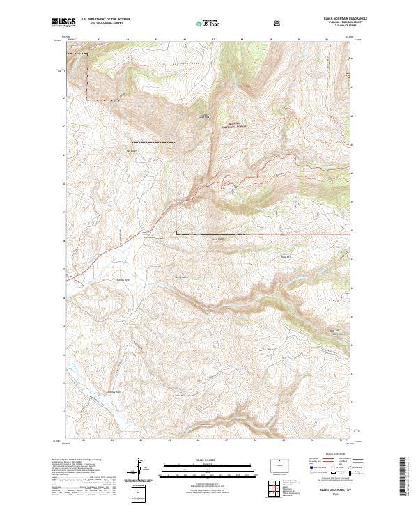 Black Mountain topographic map thumbnail