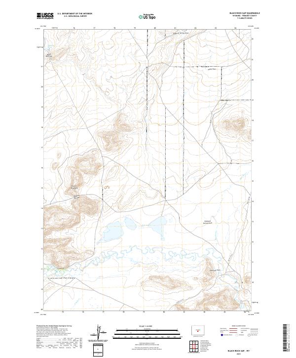 Black Rock Gap topographic map thumbnail