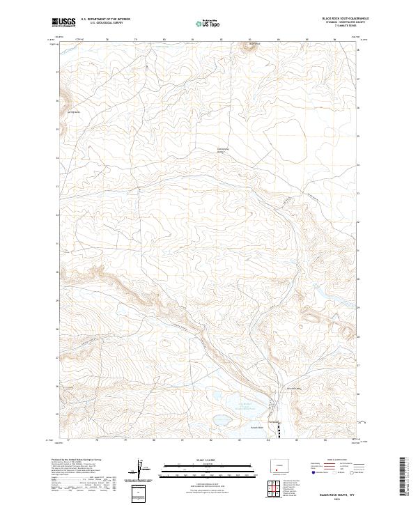 Black Rock South topographic map thumbnail