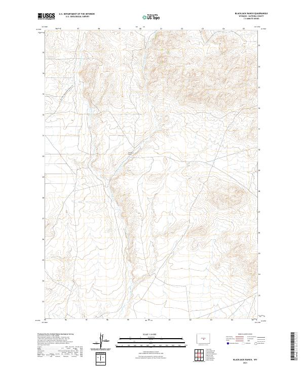 Blackjack Ranch topographic map thumbnail
