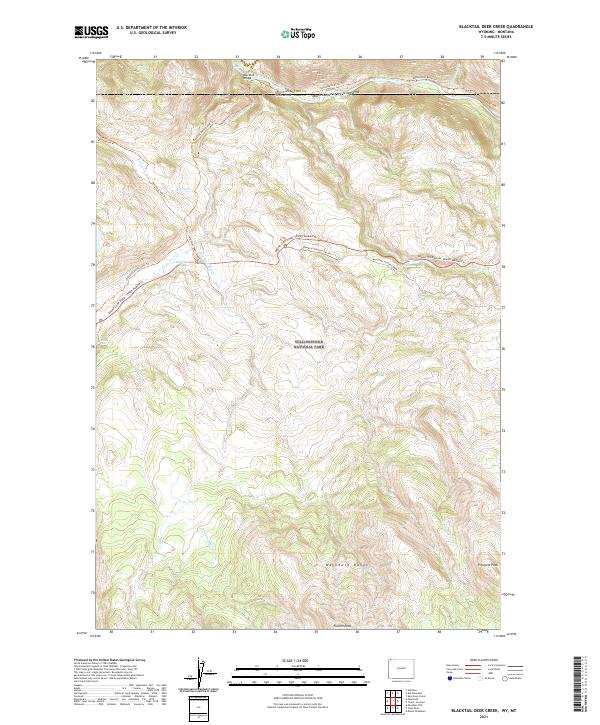 Blacktail Deer Creek topographic map thumbnail