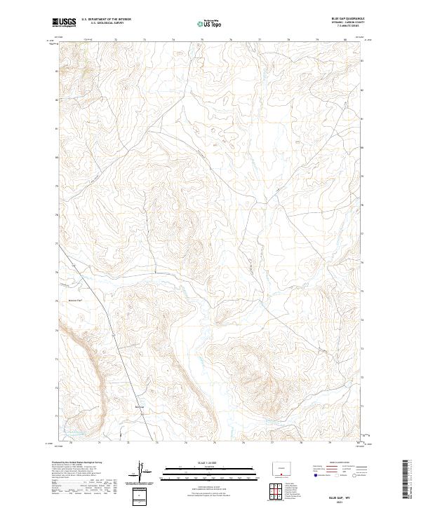 Blue Gap topographic map thumbnail
