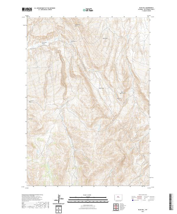 Blue Hill topographic map thumbnail