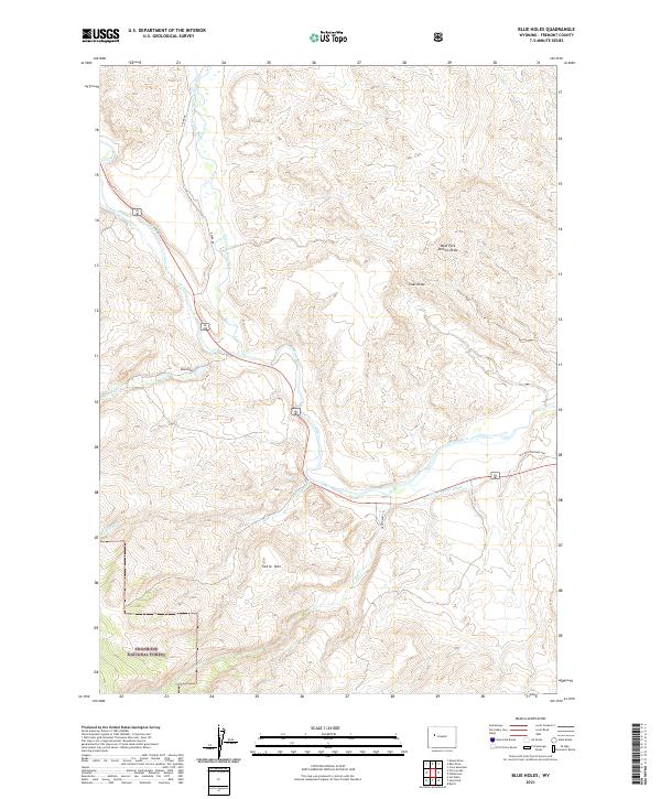 Blue Holes topographic map thumbnail