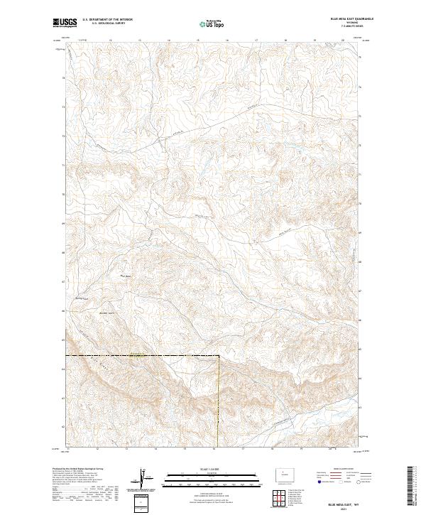 Blue Mesa East topographic map thumbnail