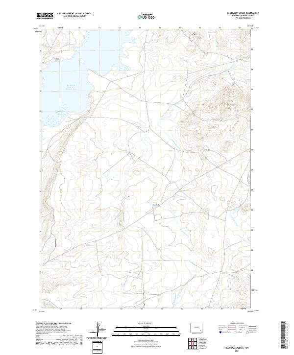 Bluegrass Wells topographic map thumbnail