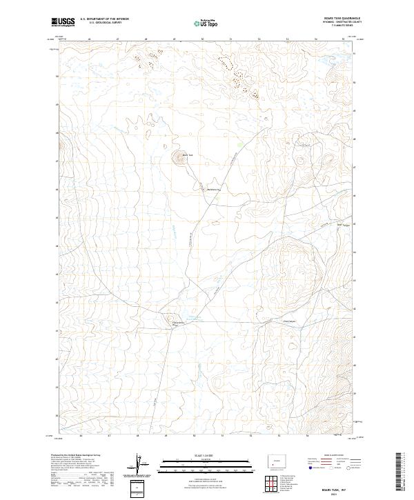 Boars Tusk topographic map thumbnail