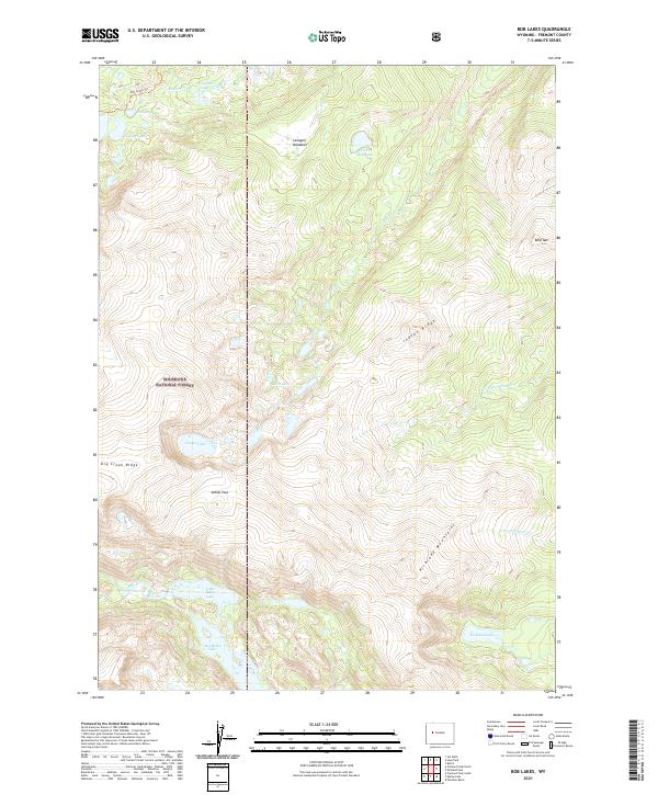 Bob Lakes topographic map thumbnail