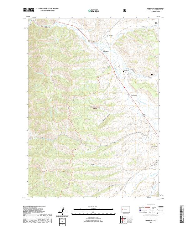 Bondurant topographic map thumbnail