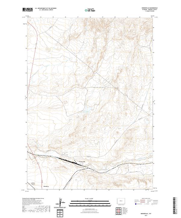 Bonneville topographic map thumbnail