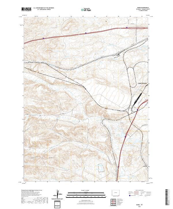 Borie topographic map thumbnail