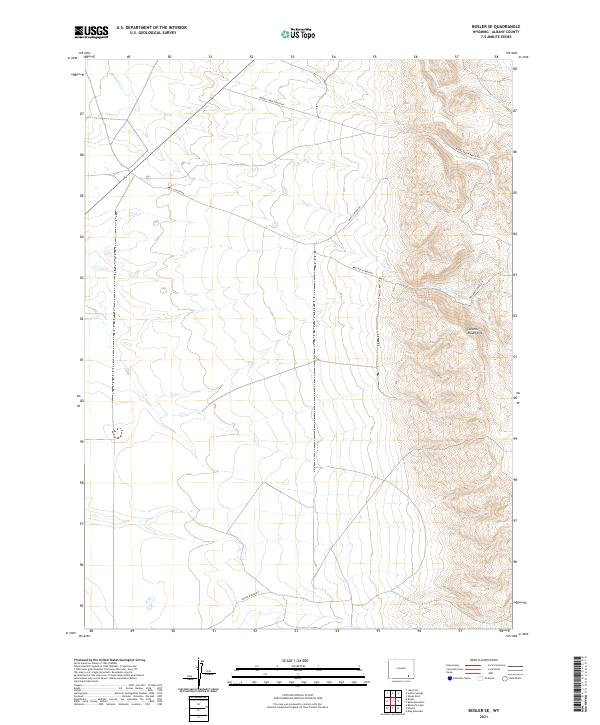 Bosler SE topographic map thumbnail