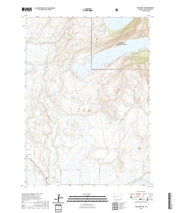 Boulder Lake topographic map thumbnail