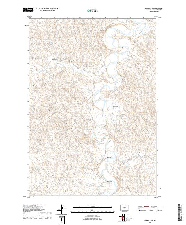 Bowman Flat topographic map thumbnail
