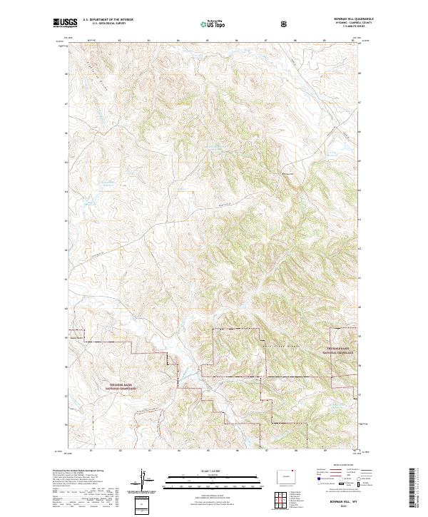 Bowman Hill 2021 topographic map thumbnail