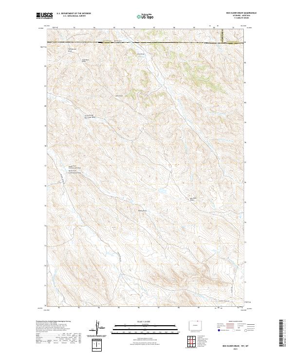 Box Elder Draw topographic map thumbnail