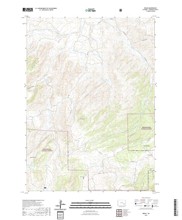 Braae topographic map thumbnail