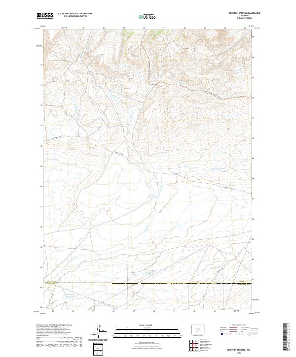 Brenton Springs topographic map thumbnail