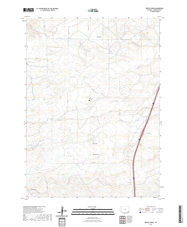 Bristol Ridge topographic map thumbnail