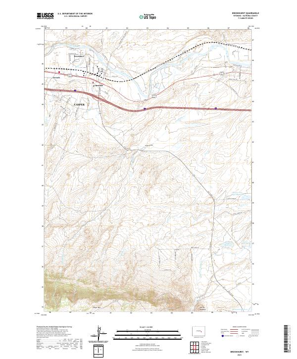 Brookhurst topographic map thumbnail