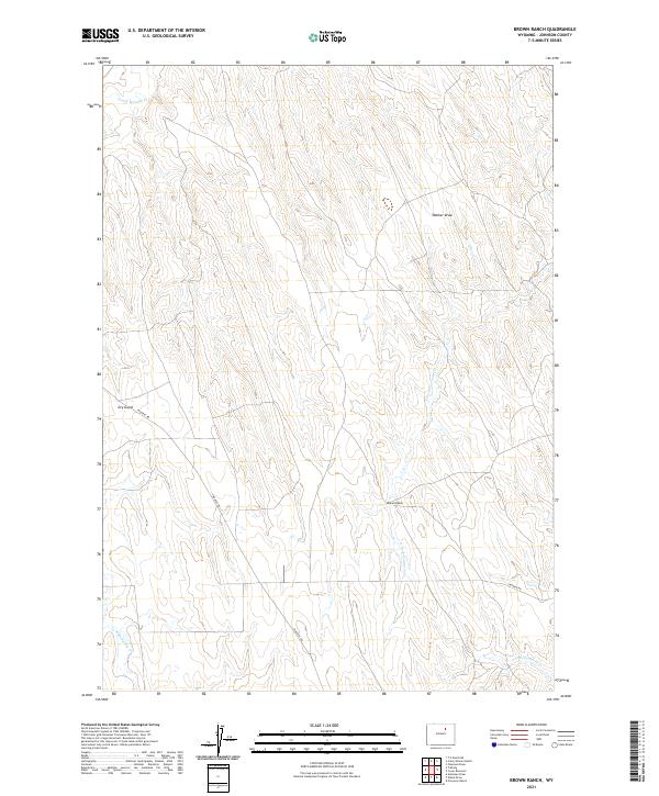 Brown Ranch topographic map thumbnail