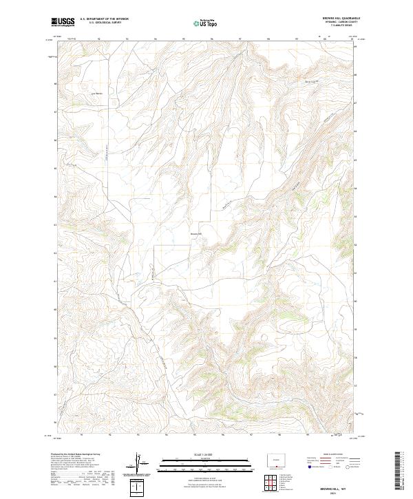 Browns Hill topographic map thumbnail