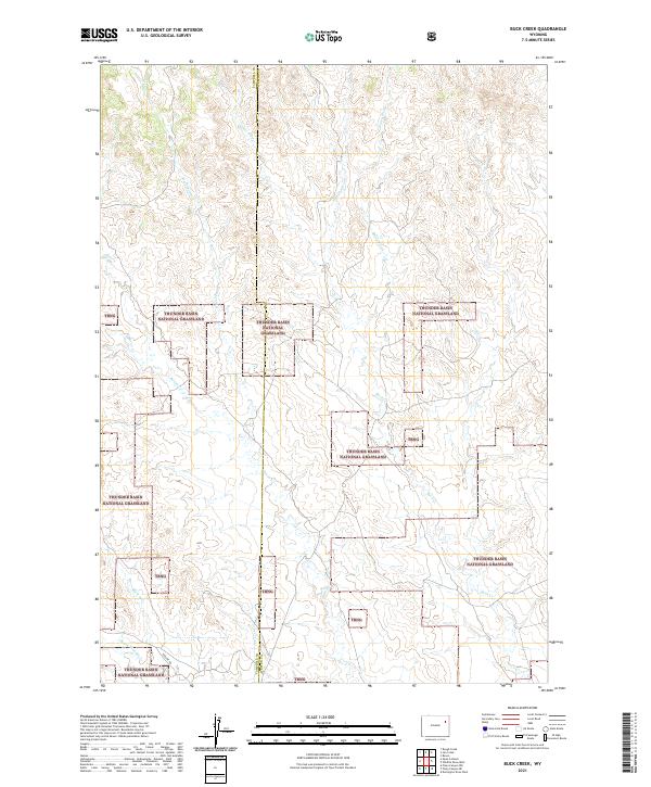 Buck Creek topographic map thumbnail