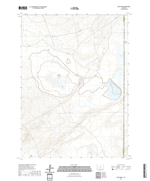 Buck Draw topographic map thumbnail