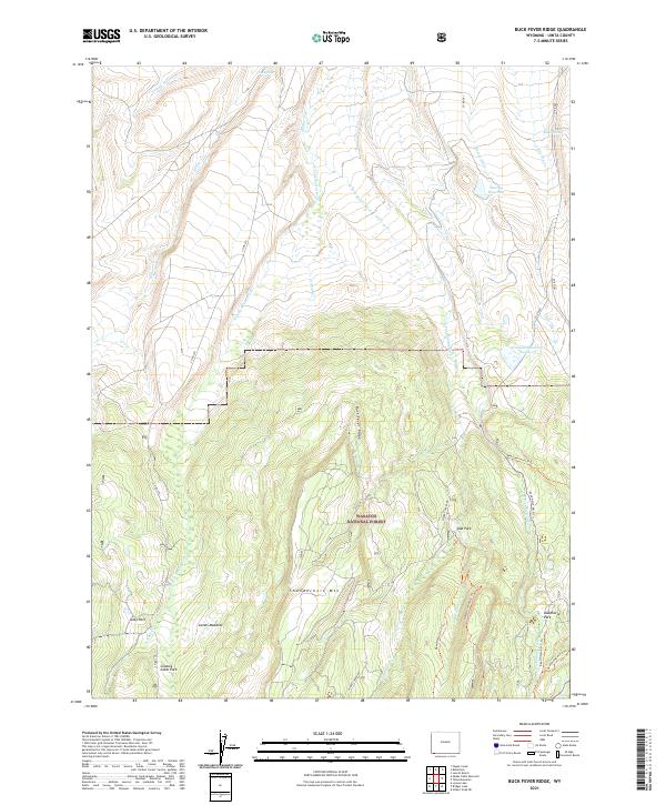 Buck Fever Ridge topographic map thumbnail