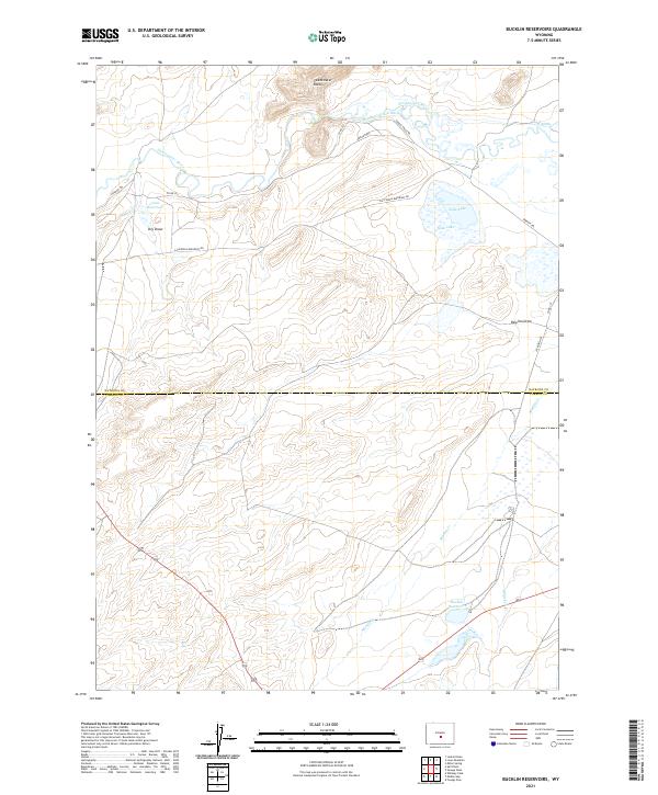 Bucklin Reservoirs topographic map thumbnail