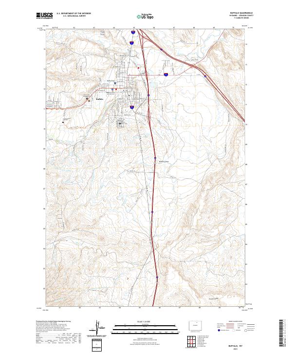 Buffalo topographic map thumbnail