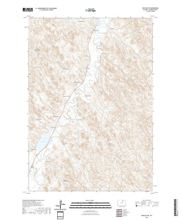 Buffalo NE topographic map thumbnail