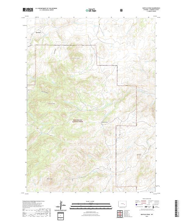 Buffalo Peak topographic map thumbnail