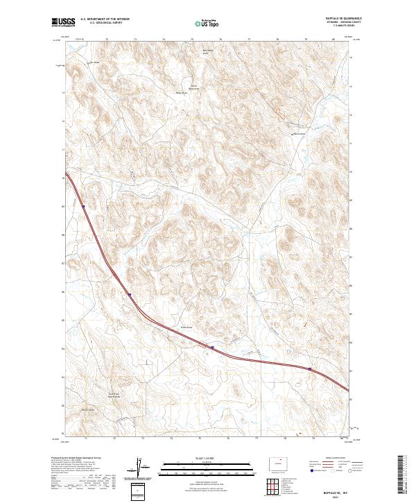 Buffalo SE topographic map thumbnail