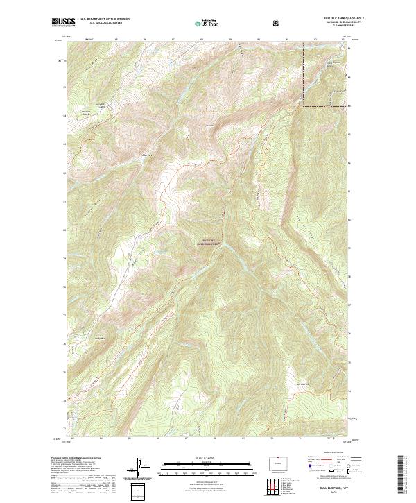 Bull Elk Park topographic map thumbnail