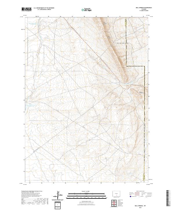 Bull Springs topographic map thumbnail
