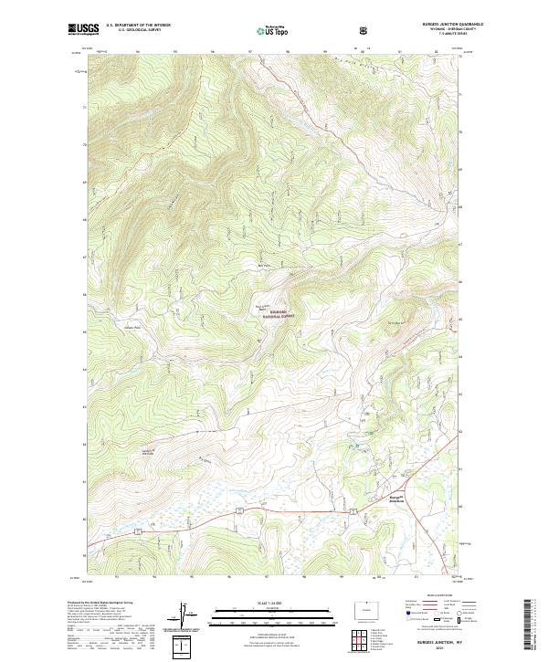 Burgess Junction topographic map thumbnail